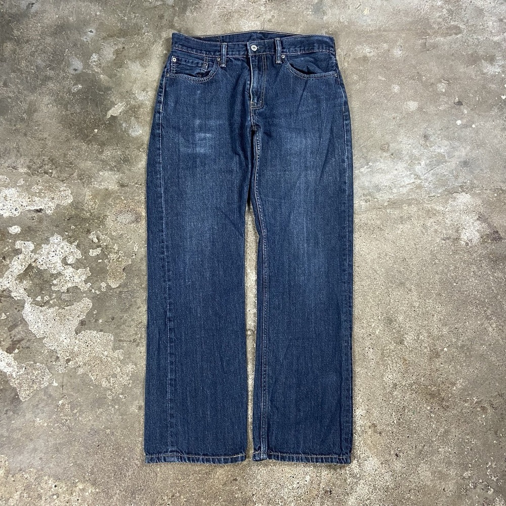 Levi's 559 Jeans Size 33x34 Blue Denim Dark Wash Relaxed Straight Fit Casual